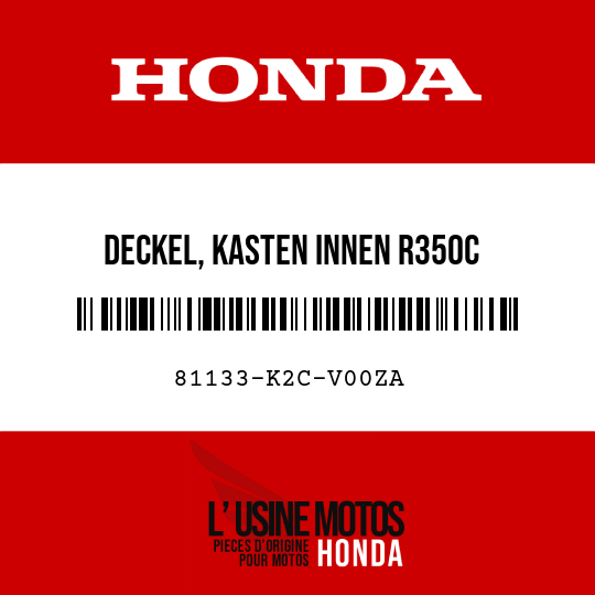 image de 81133-K2C-V00ZA DECKEL, KASTEN INNEN R350C