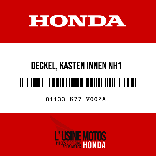 image de 81133-K77-V00ZA DECKEL, KASTEN INNEN NH1