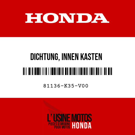image de 81136-K35-V00 DICHTUNG, INNEN KASTEN