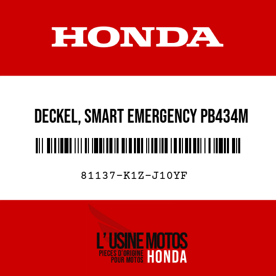 image de 81137-K1Z-J10YF DECKEL, SMART EMERGENCY PB434M