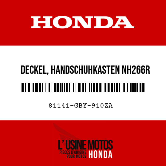 image de 81141-GBY-910ZA DECKEL, HANDSCHUHKASTEN NH266R 