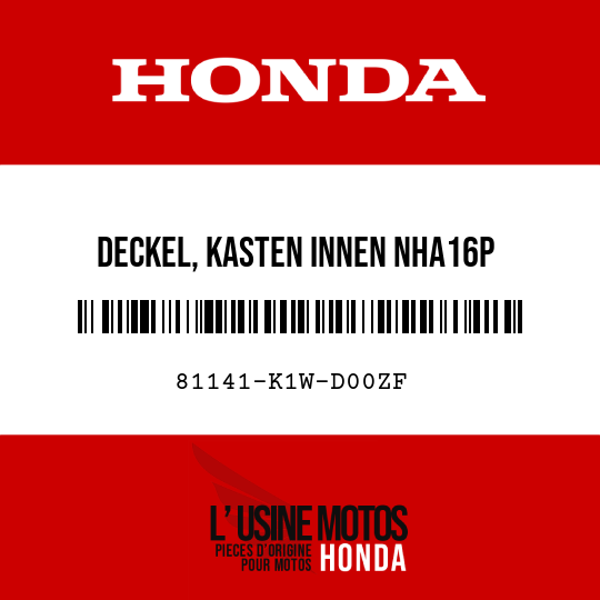 image de 81141-K1W-D00ZF DECKEL, KASTEN INNEN NHA16P