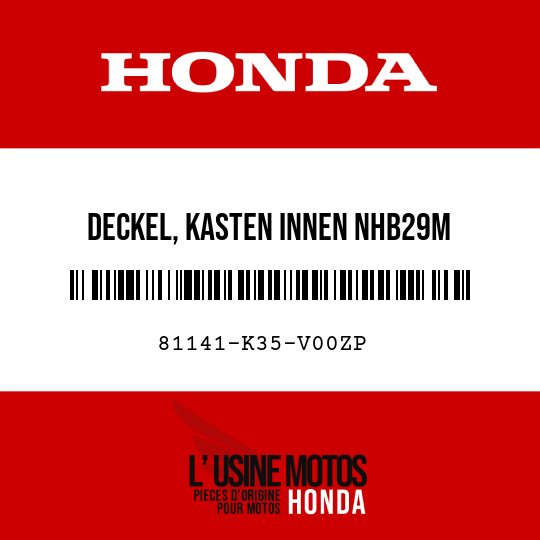 image de 81141-K35-V00ZP DECKEL, KASTEN INNEN NHB29M