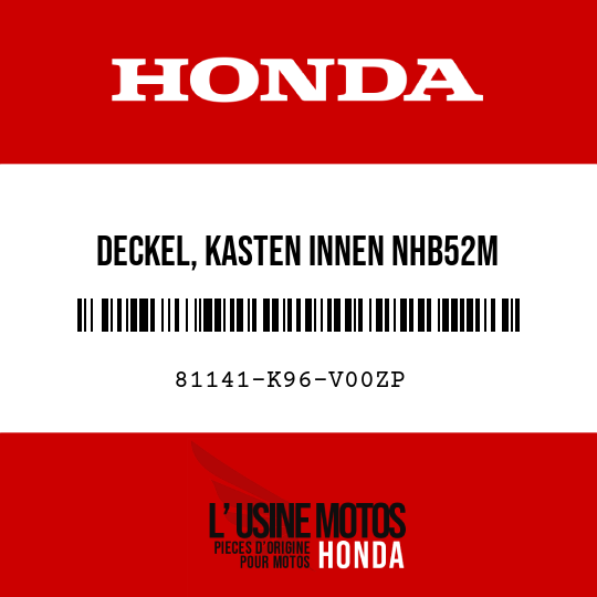image de 81141-K96-V00ZP DECKEL, KASTEN INNEN NHB52M