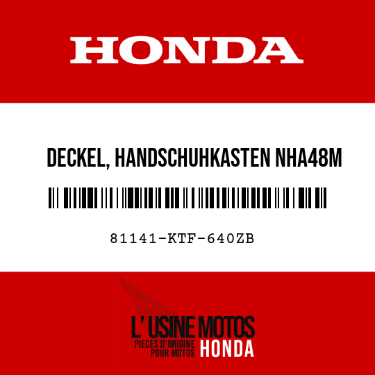 image de 81141-KTF-640ZB DECKEL, HANDSCHUHKASTEN NHA48M 