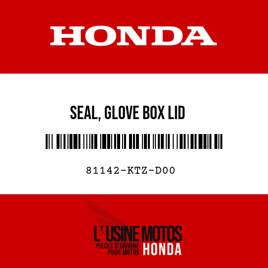 image de 81142-KTZ-D00 SEAL, GLOVE BOX LID