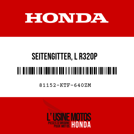 image de 81152-KTF-640ZM SEITENGITTER, L R320P