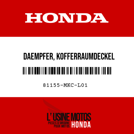image de 81155-MKC-L01 DAEMPFER, KOFFERRAUMDECKEL