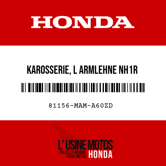 image de 81156-MAM-A60ZD KAROSSERIE, L ARMLEHNE NH1R 