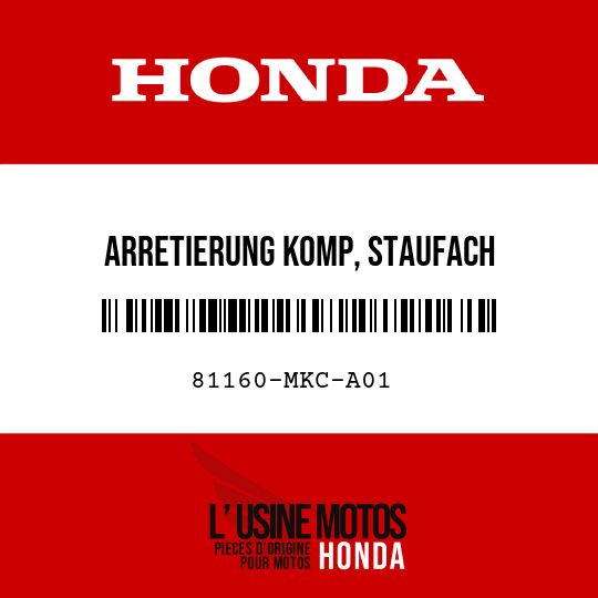 image de 81160-MKC-A01 ARRETIERUNG KOMP, STAUFACH