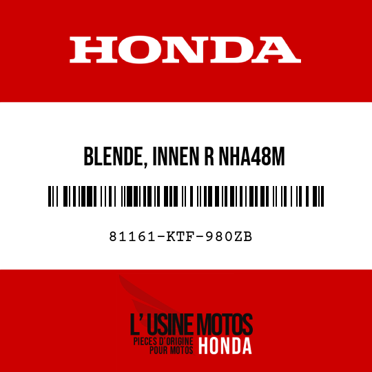 image de 81161-KTF-980ZB BLENDE, INNEN R NHA48M 