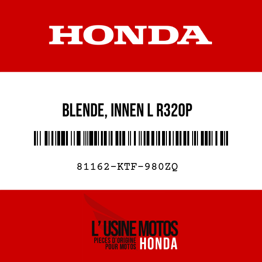 image de 81162-KTF-980ZQ BLENDE, INNEN L R320P