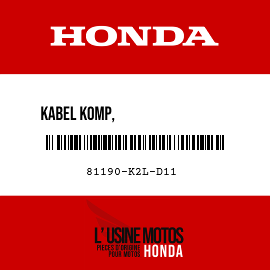 image de 81190-K2L-D11 KABEL KOMP,                  TOPBOX-ENTRIEGELUNG