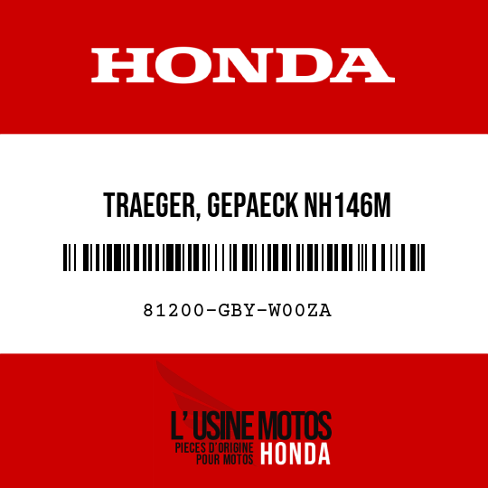 image de 81200-GBY-W00ZA TRAEGER, GEPAECK NH146M 