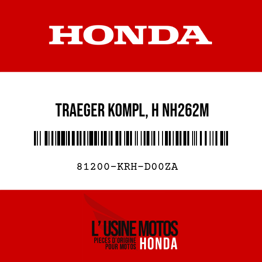 image de 81200-KRH-D00ZA TRAEGER KOMPL, H NH262M 