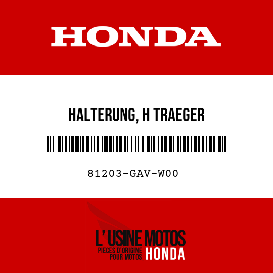image de 81203-GAV-W00 HALTERUNG, H TRAEGER