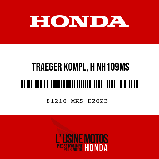 image de 81210-MKS-E20ZB TRAEGER KOMPL, H NH109MS