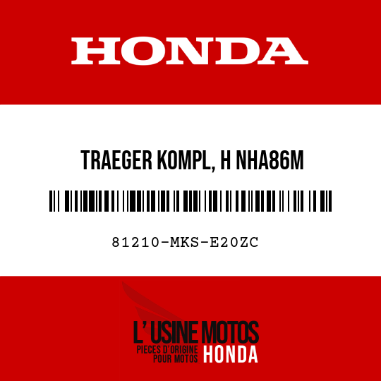 image de 81210-MKS-E20ZC TRAEGER KOMPL, H NHA86M