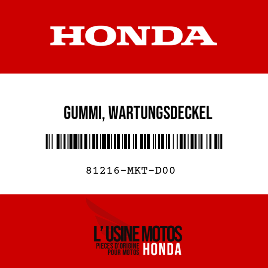 image de 81216-MKT-D00 GUMMI, WARTUNGSDECKEL