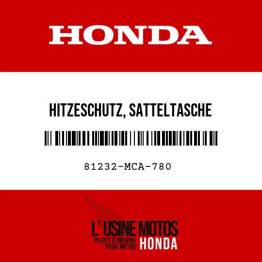 image de 81232-MCA-780 HITZESCHUTZ, SATTELTASCHE