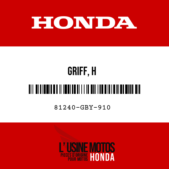 image de 81240-GBY-910 GRIFF, H