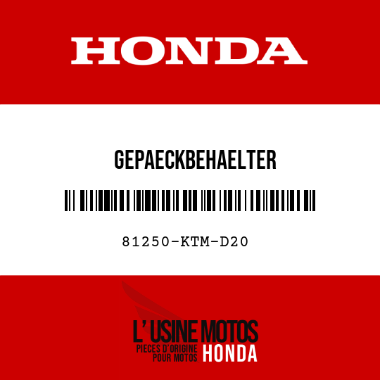 image de 81250-KTM-D20 GEPAECKBEHAELTER