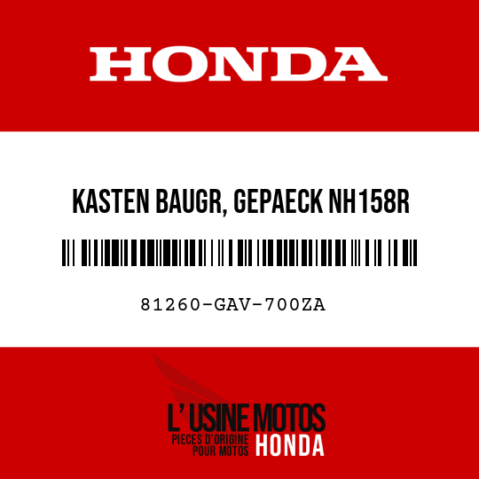 image de 81260-GAV-700ZA KASTEN BAUGR, GEPAECK NH158R 