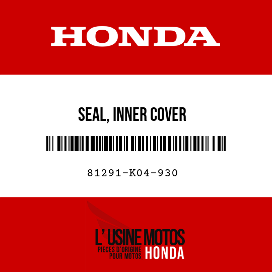 image de 81291-K04-930 SEAL, INNER COVER