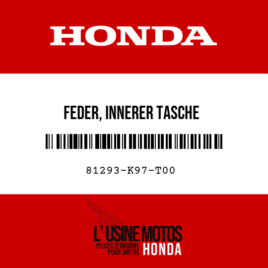 image de 81293-K97-T00 FEDER, INNERER TASCHE