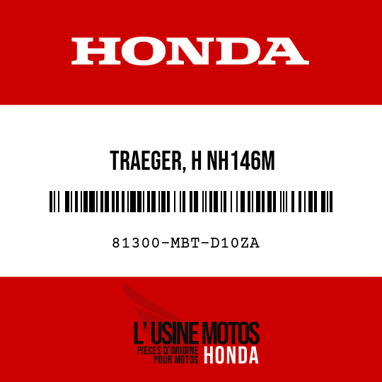 image de 81300-MBT-D10ZA TRAEGER, H NH146M 