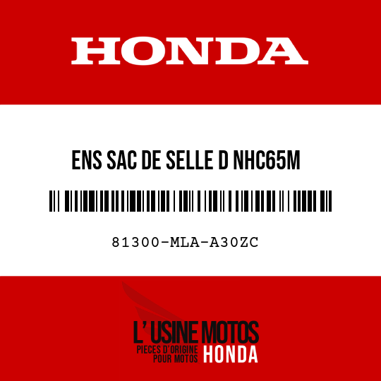 image de 81300-MLA-A30ZC ENS SAC DE SELLE D NHC65M