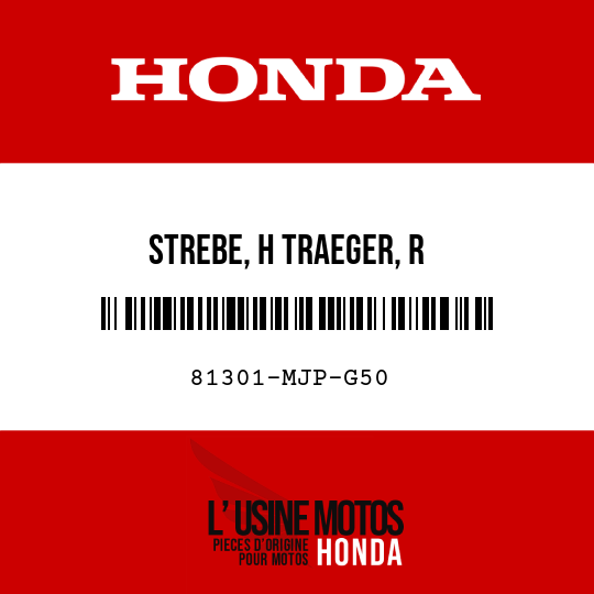 image de 81301-MJP-G50 STREBE, H TRAEGER, R