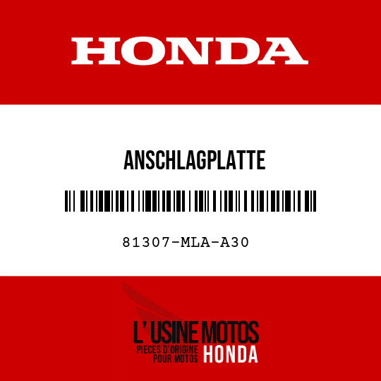 image de 81307-MLA-A30 ANSCHLAGPLATTE