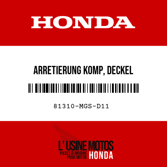 image de 81310-MGS-D11 ARRETIERUNG KOMP, DECKEL