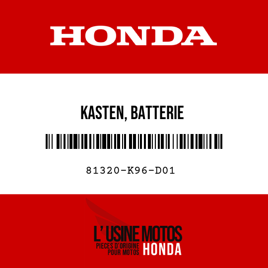 image de 81320-K96-D01 KASTEN, BATTERIE