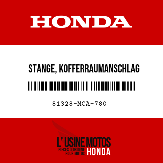 image de 81328-MCA-780 STANGE, KOFFERRAUMANSCHLAG