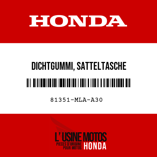 image de 81351-MLA-A30 DICHTGUMMI, SATTELTASCHE