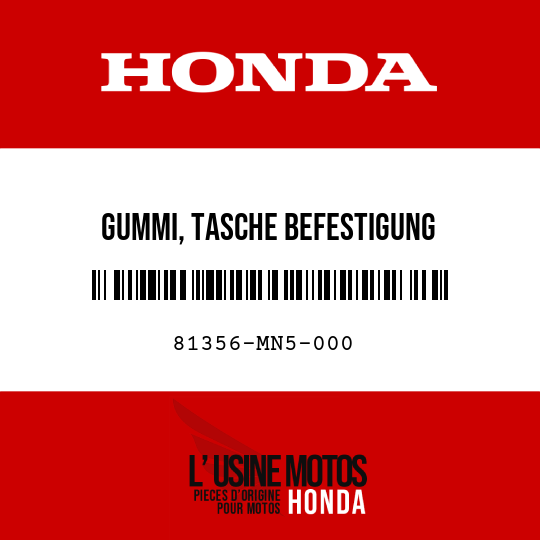 image de 81356-MN5-000 GUMMI, TASCHE BEFESTIGUNG