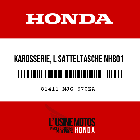 image de 81411-MJG-670ZA KAROSSERIE, L SATTELTASCHE NHB01