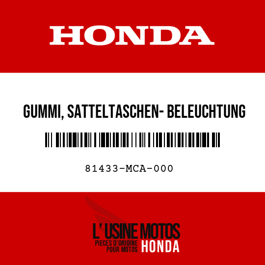 image de 81433-MCA-000 GUMMI, SATTELTASCHEN- BELEUCHTUNG