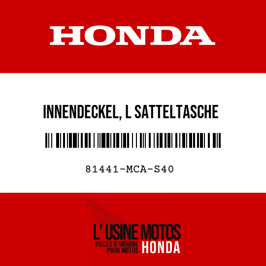 image de 81441-MCA-S40 INNENDECKEL, L SATTELTASCHE