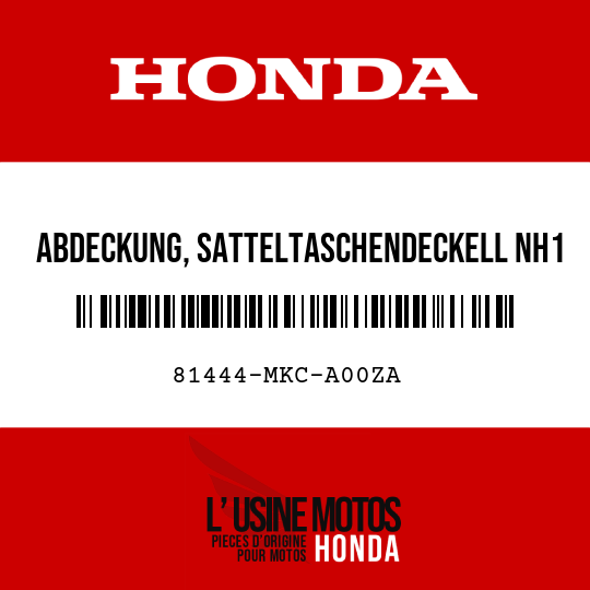 image de 81444-MKC-A00ZA ABDECKUNG, SATTELTASCHENDECKELL NH1