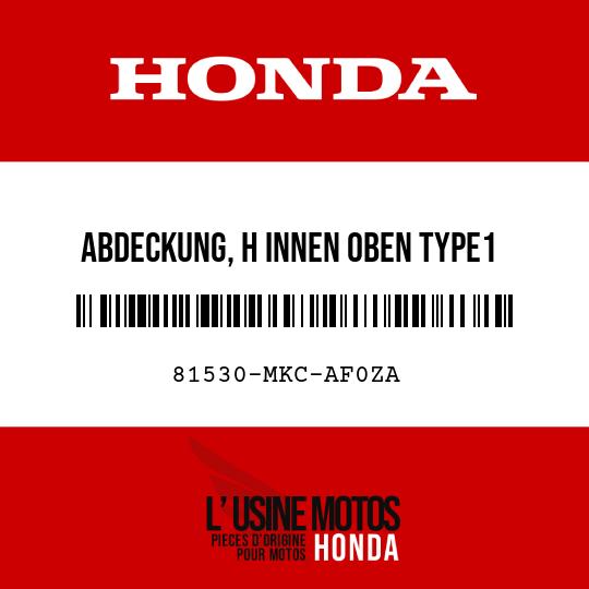 image de 81530-MKC-AF0ZA ABDECKUNG, H INNEN OBEN TYPE1