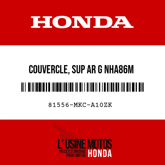 image de 81556-MKC-A10ZK COUVERCLE, SUP AR G NHA86M