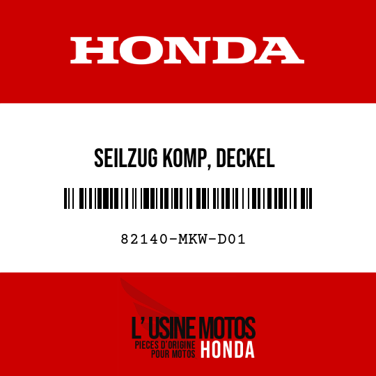 image de 82140-MKW-D01 SEILZUG KOMP, DECKEL