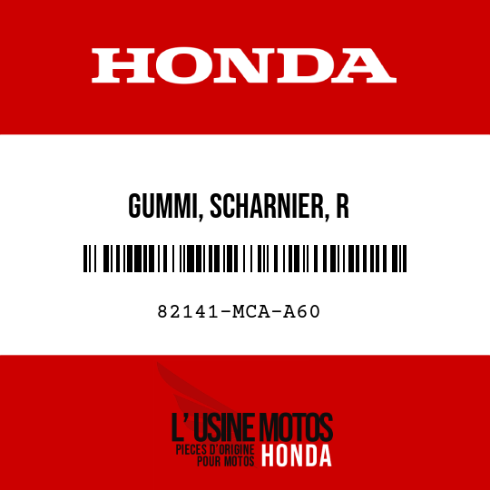 image de 82141-MCA-A60 GUMMI, SCHARNIER, R