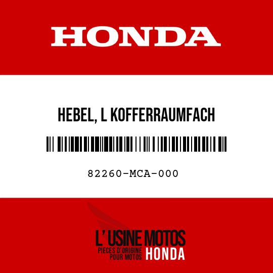 image de 82260-MCA-000 HEBEL, L KOFFERRAUMFACH