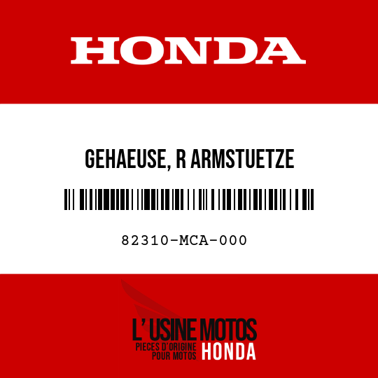 image de 82310-MCA-000 GEHAEUSE, R ARMSTUETZE