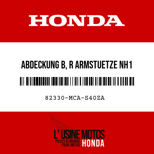 image de 82330-MCA-S40ZA ABDECKUNG B, R ARMSTUETZE NH1