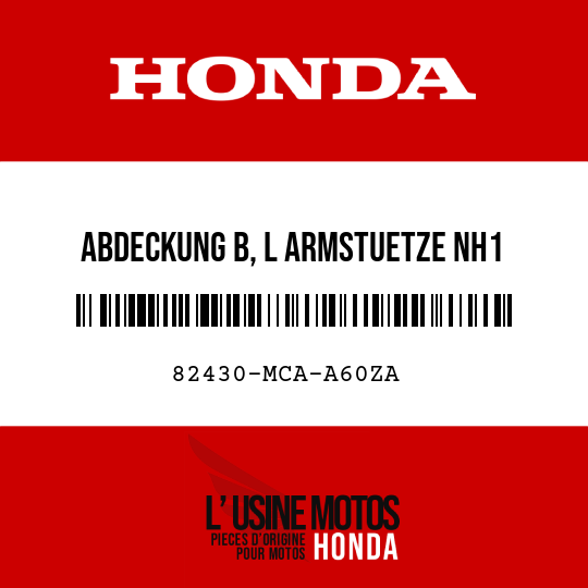 image de 82430-MCA-A60ZA ABDECKUNG B, L ARMSTUETZE NH1 